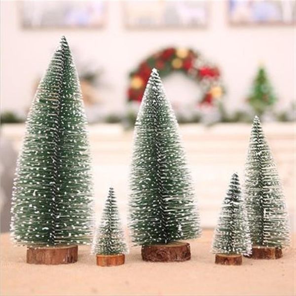 Мини-рождественские украшения елки поставляют DIY Маленький рождественский дерево