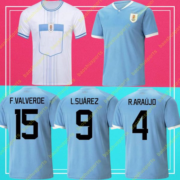 22 2023 Uruguay Fußballtrikot 22/23 L.SUAREZ E.CAVANI N.DE LA CRUZ Nationalmannschaftstrikot G.DE ARRASCAETA F.VAERDE R.ARAUJO R.BENTANCUR Fußball