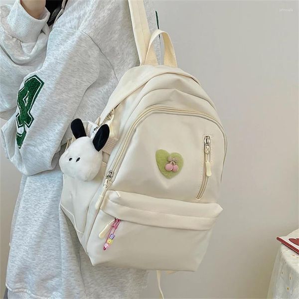 Bolsas de escola 2023 mochila coreana para garotas adolescentes Livros de marca feminina fofa nylon rucksack saco