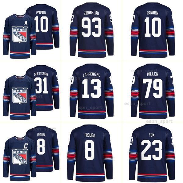 Maglie da hockey giovanile da uomo doganale New'''nhl''coodrow 41 Jaroslav halak 5 ben Harpur 24 Kaapo Kakko 48 Kalynuk 88 Patrick Kane Ryan Lindgren