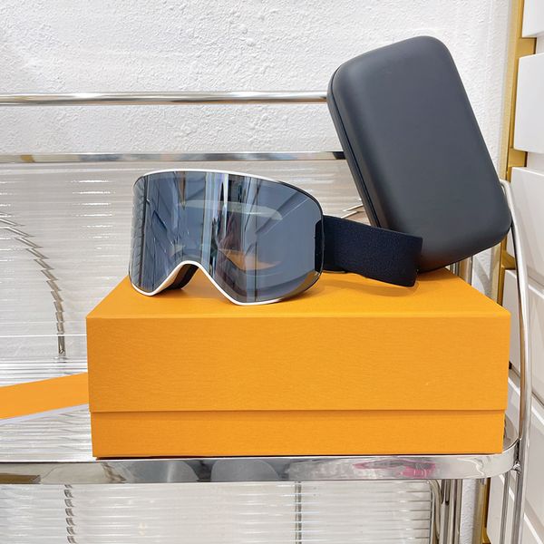 Óculos de sol femininos óculos de esqui óculos de esqui com pacote de caixa óculos ajustáveis lente dupla montanhismo óculos à prova de vento óculos de sol de luxo masculino
