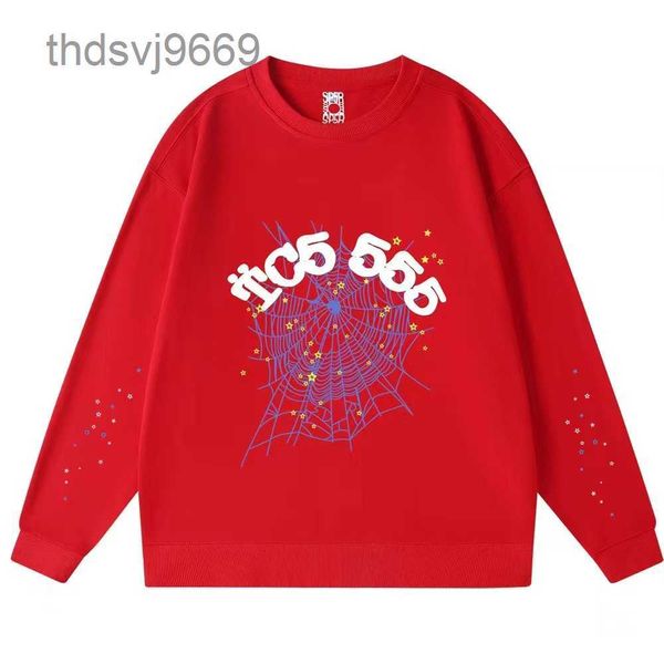555 Spider Hoodie Young Thug Blue Mens Giacca rosa Pullover bianco Pullover uomini Designer oversize Man Woman 2y0n
