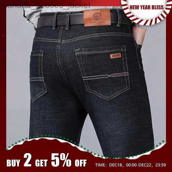 Jeans maschili nuovi uomini jeans classici jeans jean homme pantnes hombre uomo mannen morbido motociclista nero maschile in denim tute