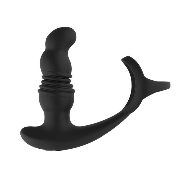 Anel de pau vibratório Anal Brinquedos sexuais adultos para homens, massageador de próstata com anel de pau 7 vibrando 3 modos de empuxo, vibrador de ponto g Remote Butt Plug Anal