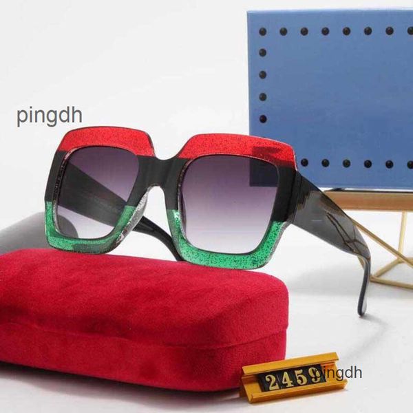 2024 Ultimo designer di moda occhiali da sole da uomo stile UV400 tonalità Grande cornice quadrata Occhiali da vista in metallo occhiali da guida di lusso 7 colori 2459