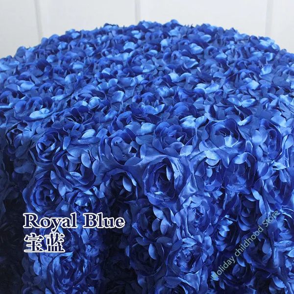 3d rosa pétala toalha de mesa tapete festa de casamento banquete aniversário fundo roseta cetim mesa saia capa redonda decoração para casa 231225