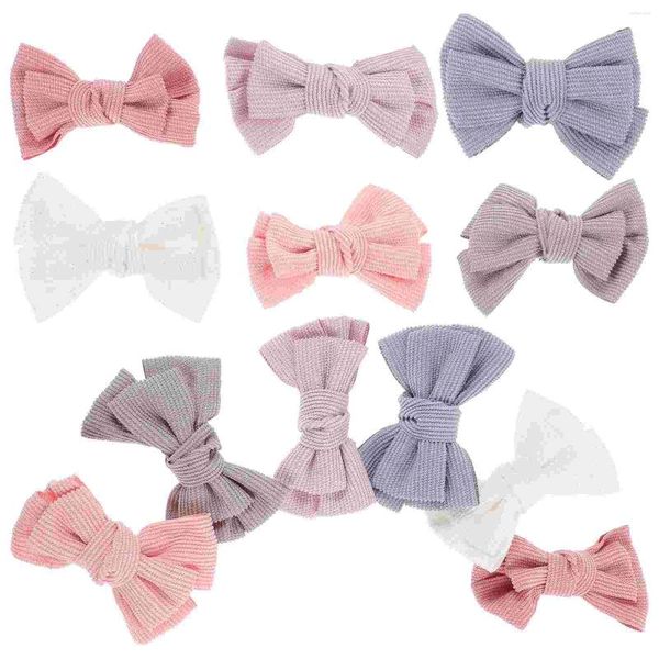 BANANAS 12 PCS Headgear Bebek Kafa Bandı Çocuk Kafa Bantları Naylon Toddler Bows Yıllık Kız