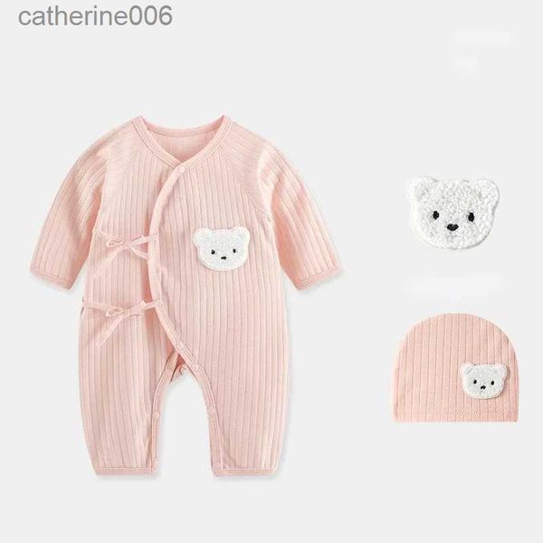 Schlafsäcke Neugeborene Babykleidung Geschenkset Bio-Baumwolle Geschlechtsneutraler BabySuit Schlafanzug Baby Mädchen Essentials Baby Strampler OnesiesL231225