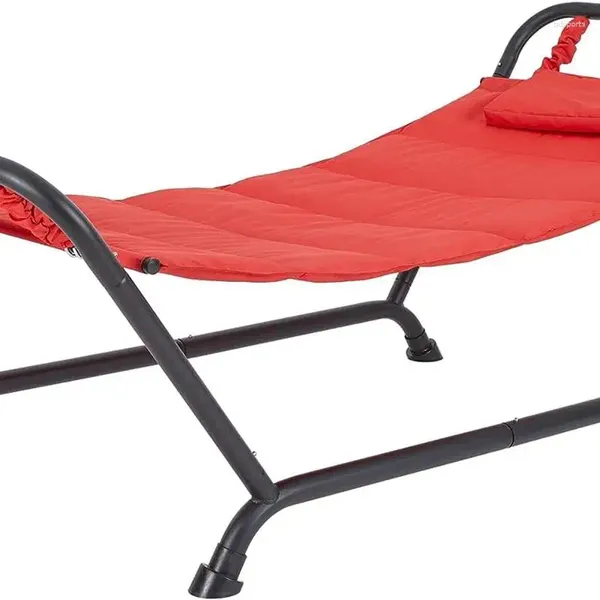Amaca per mobili da campeggio Amaca da campeggio portatile resistente con cuscino di supporto Multi colore per esterni 90,55