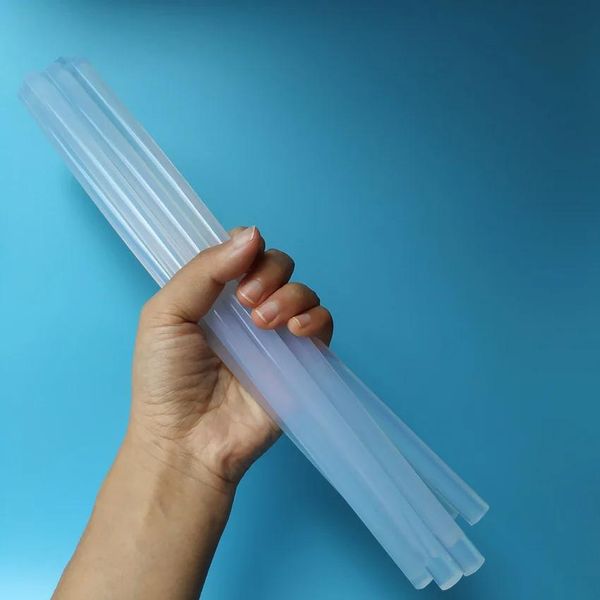 Vara 50 peças 300mm cola superlonga não tóxica transparente 11mm ferramenta cola quente bastões para diy