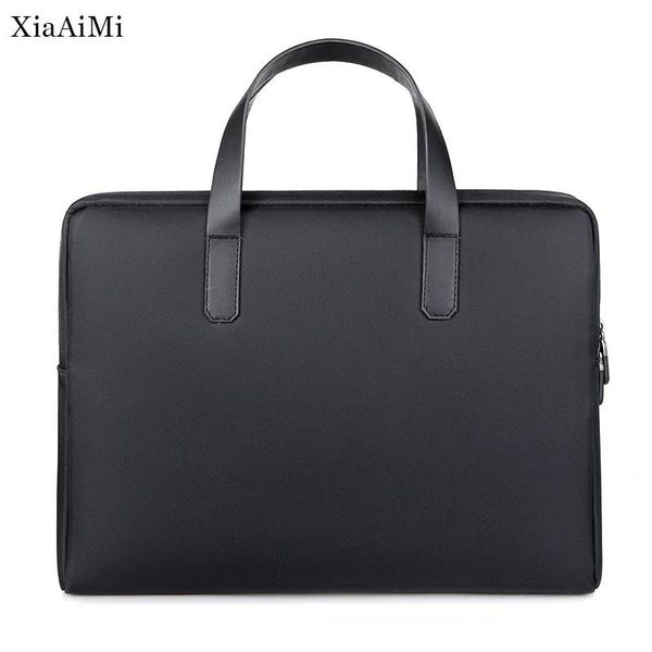 Aktentaschen Herren Verdickte Leichte Tragbare Aktentasche Business Laptoptasche Mit Weichem Griff Meeting Company Handtasche Schwarz Grau