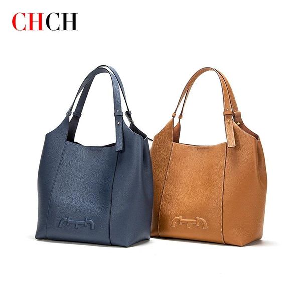 Taschen CHCH 2022 Neue Frauenbeutel Eimer Freizeitgetränk Münze Geldbeutel Schulter Messenger Leder Ladies Business Handtasche