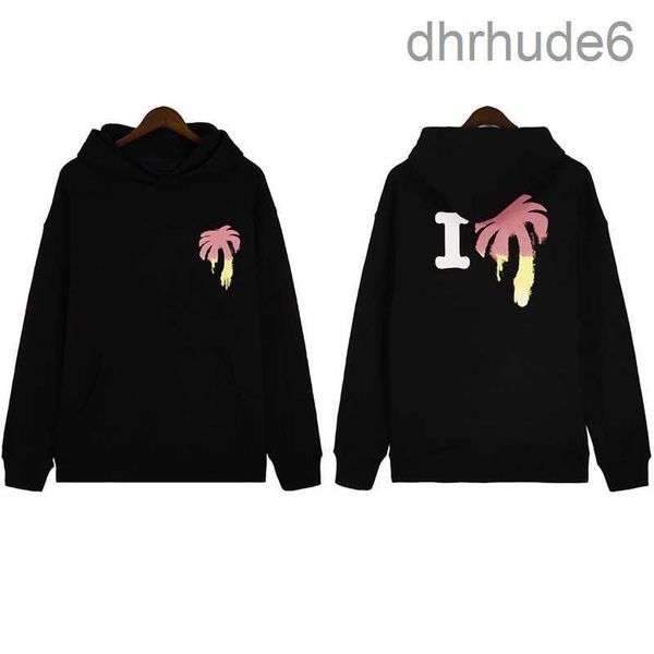 Erkek Hoodies Sweatshirts Palm Designer Hoodie Erkek Palmangel Pembe Açılı Ayı Grafik Tee Street Alfabe Sıçrama Mürekkep Kadın Hoodys Trend Plus 53 XD97