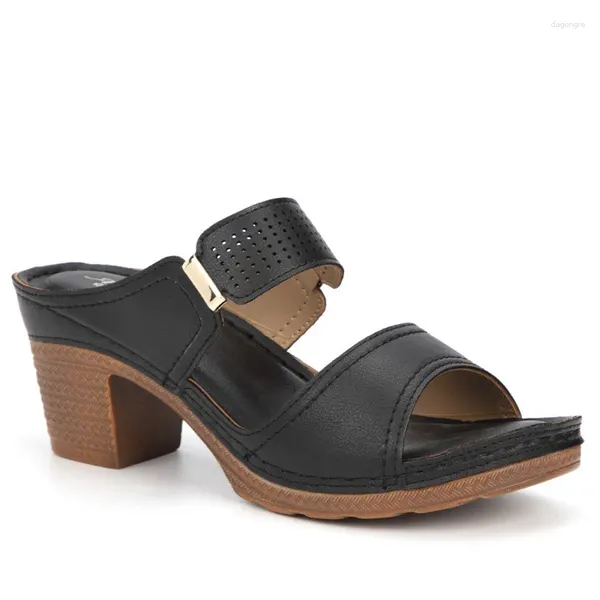 Сандалии летние клинья леди обувь для одиночной обуви высокой каблуки модное повседневное платье римские бренды ботинки женские тапочки BM118