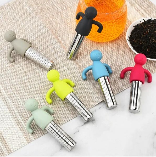 Tee -Infuser für lose Blatt süßes Silikon -Tee -Sieb Edelstahl -Maschen -Tee -Diffusor -Steeper -Filterkugel für Tasse Tasse