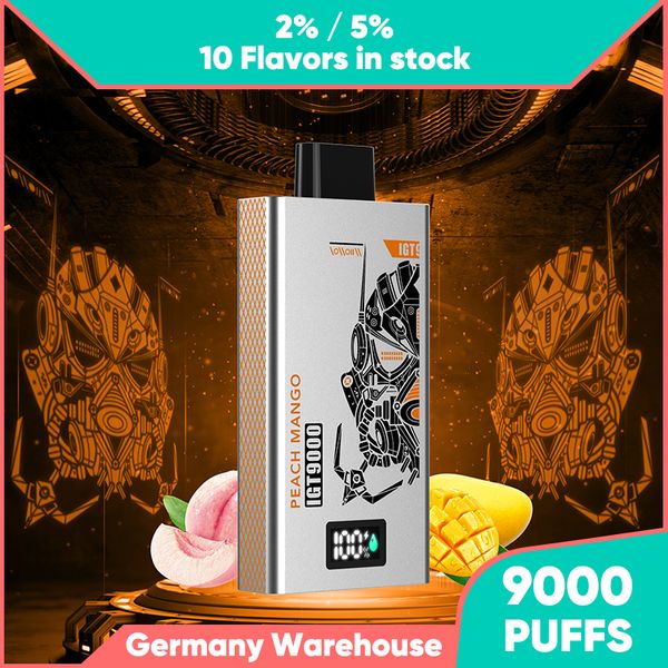 Venda quente Puff Bar 9k Vape Descartável E-Cigarros Vapers elf pod 9000 10k puff 12k desechables recarregável 2% 5% E-Juice einweg vapes com bobina de malha modelo privado