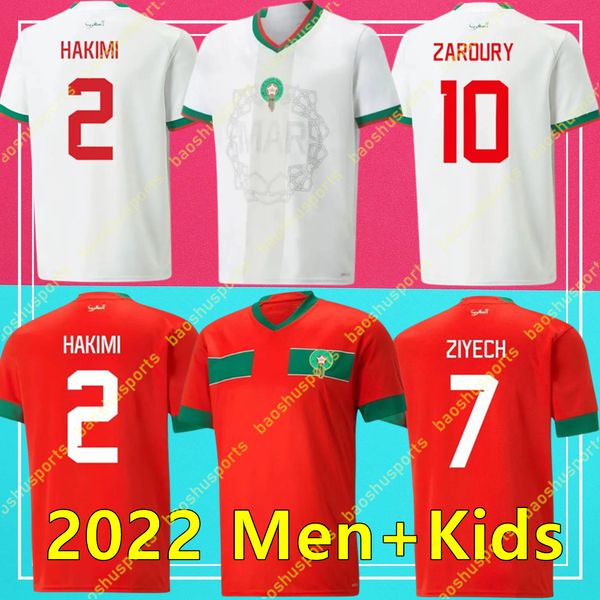 22 23 Marrocos Camisas de futebol 8 OUNAHI 2022 Camisa de futebol mundial 22/23 National Thai Quality Jersey BELHANDA 10 BOUFAL 9 ZIYECH 7 BENATIA 5 BOUTAIB 13 BOUSSOUFA 14 HARIT