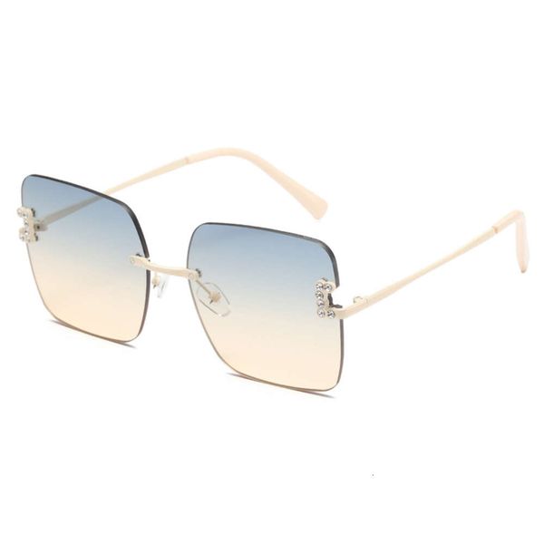 Designer Nuovo diamante tempestato di scatola alla moda e occhiali da sole resistenti ai raggi UV SO56_voghion.com
