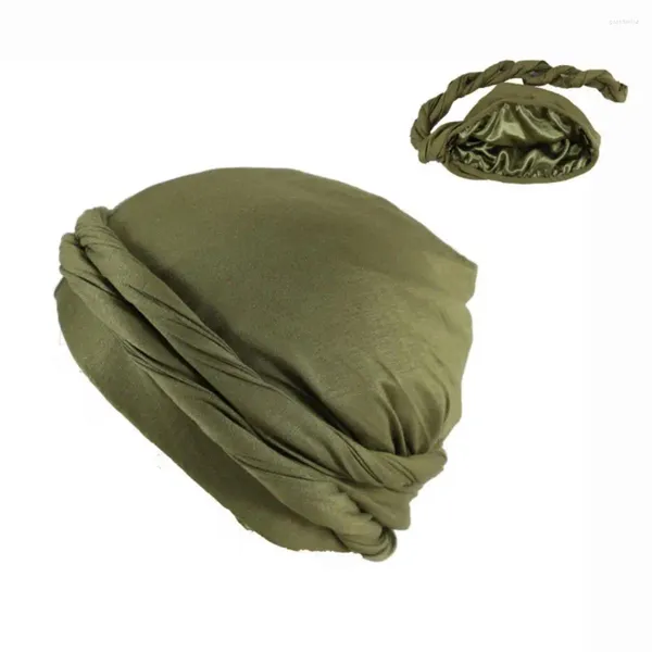 Berets Men Pellover Turban Hat Hat Solid Color Design Vintage Ethnic Style для теплой дышащей удобной головы