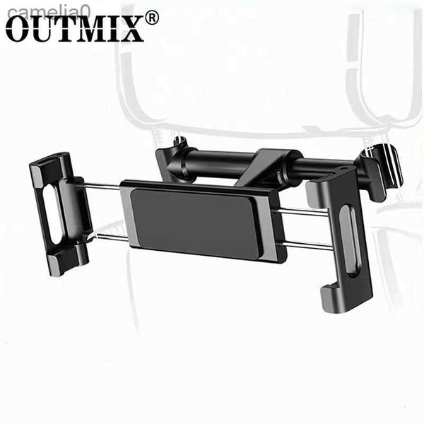 Tablet PC Stands Car Tablet Stand Back Seat Headrest Mount Holder para 4-12,9 polegadas 360 Rotação Universal Tablet PC Auto Car Phone Holder StandsL231225