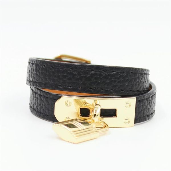 Braccialetti Braccialetti Braccialetti Bracciale Bracciale per braccialetti in pelle di lusso da donna Braccialetti Donne in acciaio inossidabile Pespatura in oro a vuoto in oro273B273B273B273B