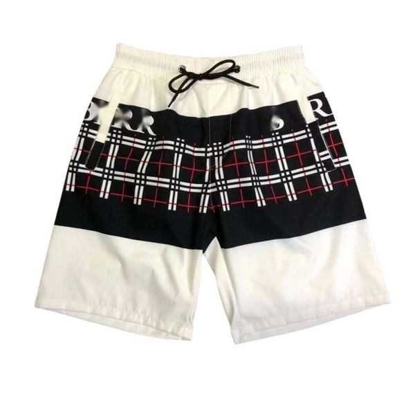 Burberys Calças Designers Moda Homem Mulheres Hight Qualidade Shorts Verão Secagem Rápida Swim Wear Com Impressão Praia Solta Grande Curto 1