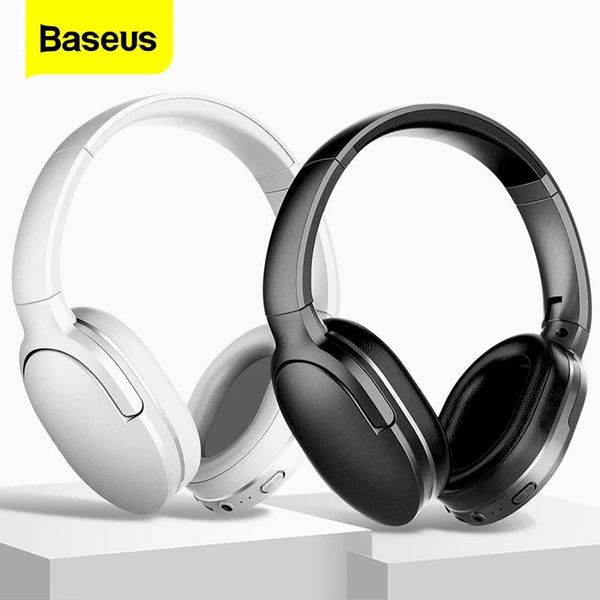Kulaklıklar Baseus D02 Pro Kablosuz Kulaklıklar Sport Bluetooth 5.0 Kulaklık Elçilik Ağızlık Kulak Tomurcukları Kafa Telefonu İPhone Xiaomi İçin Kulaklıklar