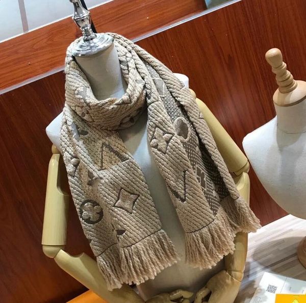 Novo clássico borla v designer lenço grosso pashmina para mulheres quentes inverno cachecóis de luxo homens e mulheres cashmere envoltório lã longo xale com ou