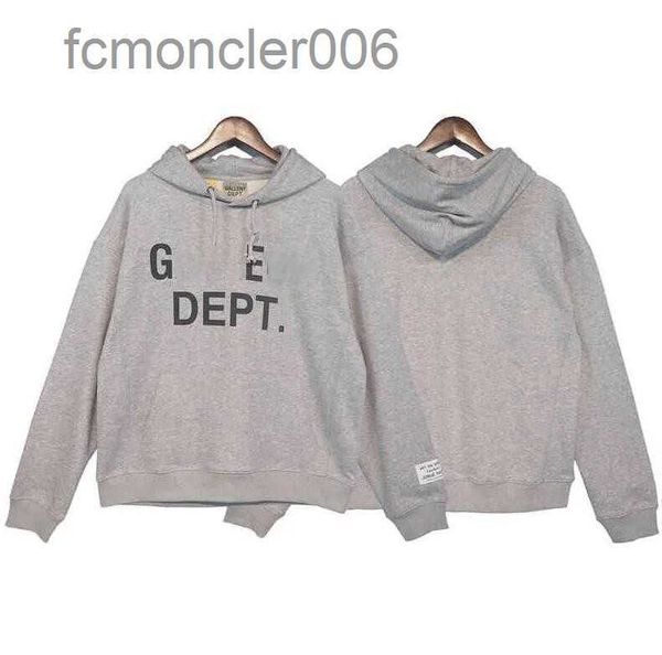 Moda Hoodies Gallery Departman Çifte Baskı Erkekler ve Kadınlar İçin Gevşek Sıradan Kapüşonlu Kazaklar Sarı PML2 PML2