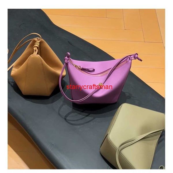 Bolsa de ombro de luxo feminina Hammock Hobo Loewies 23 Nova pele de bezerro italiana Hammock Hobo Bolsa de axilas de ombro único Crossbody Pendurado Bolsa de cama HBPS