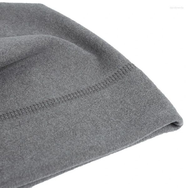 Berets 652f Männer Hut Winterkappe verdicken Mütze Atmungsbekleidung Polar Fleece für Erwachsene Outdoor -Sportfahren Skifahren