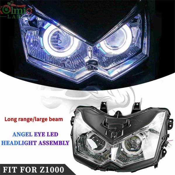 Motorradbeleuchtung für 2010 - 2013 Kawasaki Z1000 ZR1000 Motorcycle -Scheinwerfer Demon Angel Eye HID Projector Head Light Z 1000 2012 2012l231225