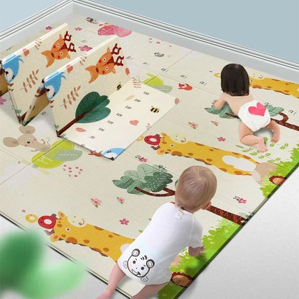 XPE Tappetini da gioco pieghevoli per bambini Tappetino per arrampicata 1 cm Tappeto per bambini strisciante Tappeto per bambini impermeabile Nursery Activity Gym Regali per bambini 231225