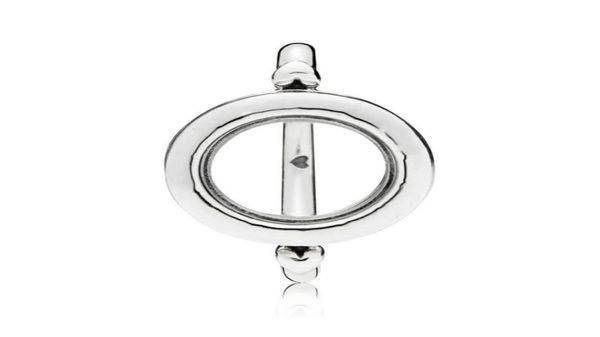 Neuer trendiger 925er-Sterlingsilber-Mode-Signatur-Schwimmmedaillon-Ring für Frauen, Hochzeit, Party, Geschenk, feiner Europa-Schmuck, Original D18249779