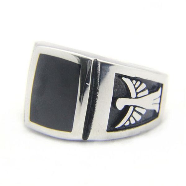 5pcs Lot New Flying Eagle Biker Ring 316L Edelstahl Mode Schmuck Volksmotorräder Cool Ring231s