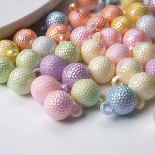 Inculini 20pcs colorato acrilico a sospensione perline per perle di moda per le versi