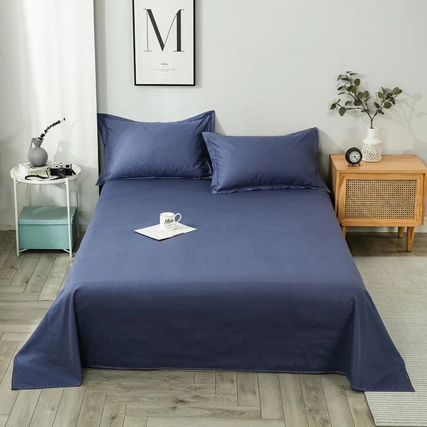 100 algodão colcha na cama morandi cor linho casa colchas para lençóis natureza saudável capa de cama xadrez 231225