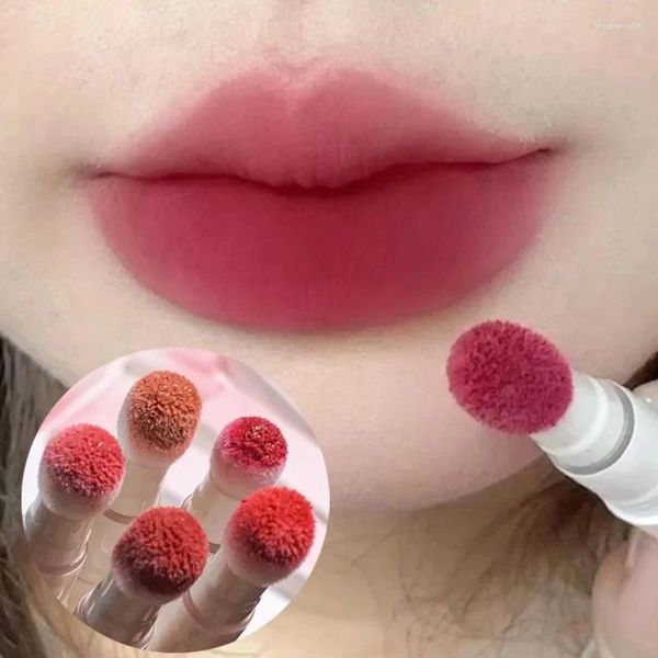 Lip líquido de líquido com aplicação de almofada Aplicador de veludo fosco hidratante cremoso blush stick de vários usuários maquiagem