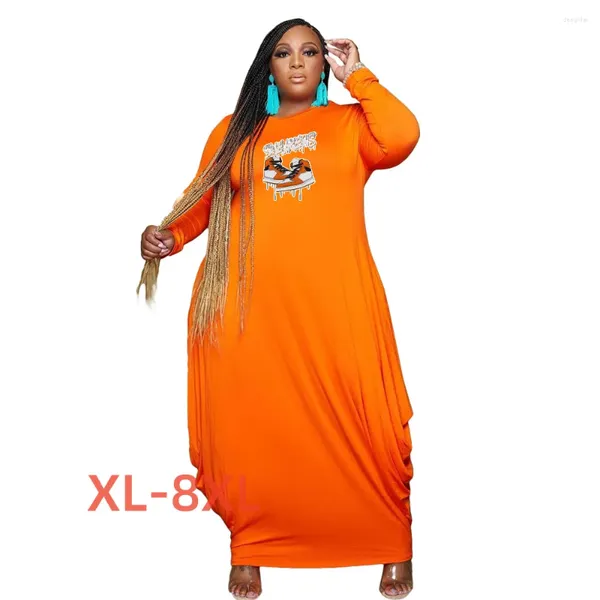 Abiti più di dimensioni 4xl 5xl 6xl 7xl 8xl formale per donne scarpe stampa maxi vestidos para mujer prom cocktail retrò