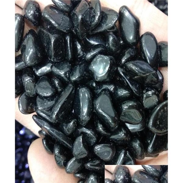 Bomboniera Dhx Sw 100G Beautif Naturale Nero Ossidiana Quarzo Cristallo Ghiaia Pietra Guarigione Reiki Minerali E Acquario Decor Pietra1 Dhd4B