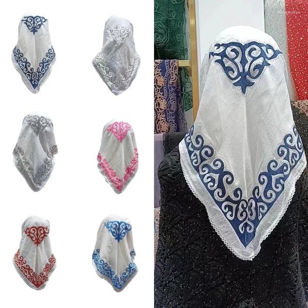 Eşarplar bayanlar Arap başörtüsü düğün parti eşarp hava güneş geçirmez malzemeler için hafif dantel bandana