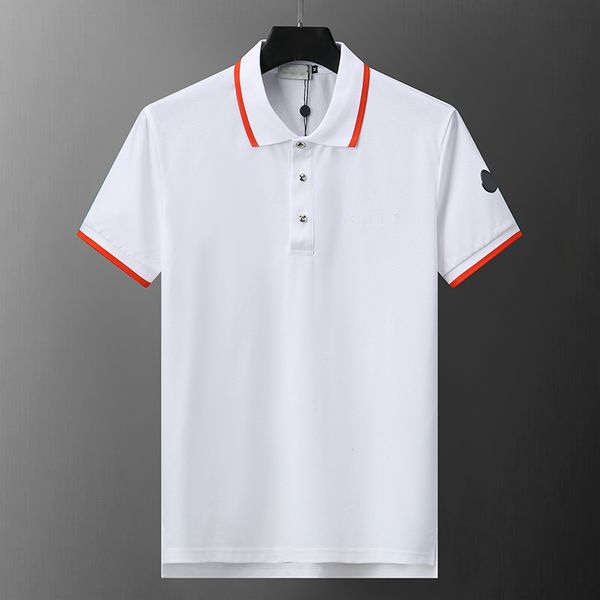 22ss Top Designer Mens Polos de Manga Curta Nova Primavera e Verão Camisas Casuais Rua Hip-Hop Homens Casual T-Shirt Padrão de Impressão