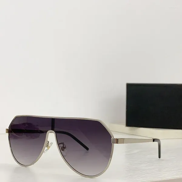 Солнцезащитные очки 2023 Ретро мужская плоская топ женский бренд UV400 Градиент крутой дизайн.