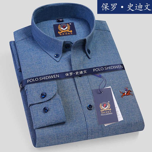 Camisa de manga comprida de fibra de bambu masculina de ano novo chinês e outono para cuidados com a pele respirável antirrugas casamento branco