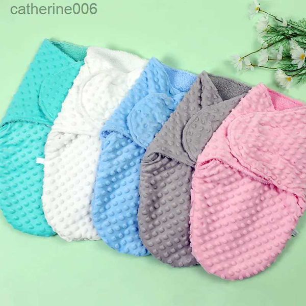 Schlafsäcke Neugeborenen Baby Schlafsack Doppelschicht Bohnensamt Puckdecke Babybettwäsche Komfort Anti-Schreck-Schlafsack 0-6 MonateL231225