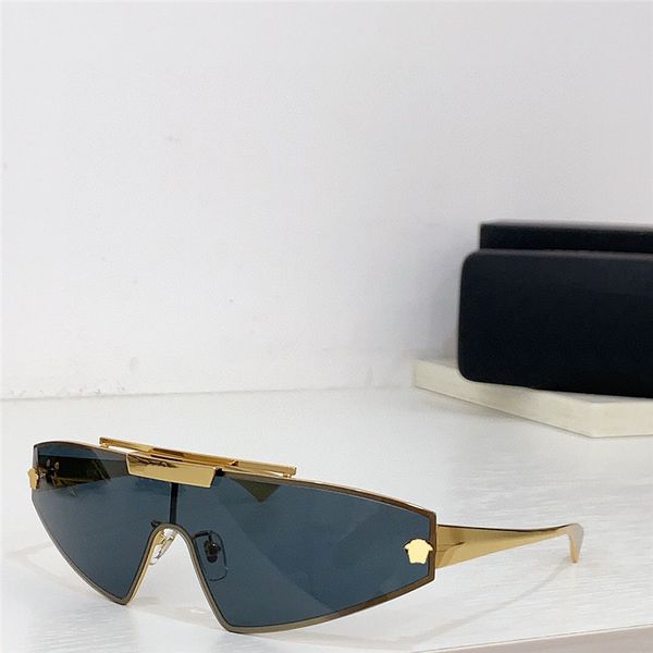 Neue Modedesign-Cat-Eye-Sonnenbrille 2265, exquisite Metallrahmen-Schildlinse, einfacher und beliebter Stil, High-End-UV400-Schutzbrille für den Außenbereich