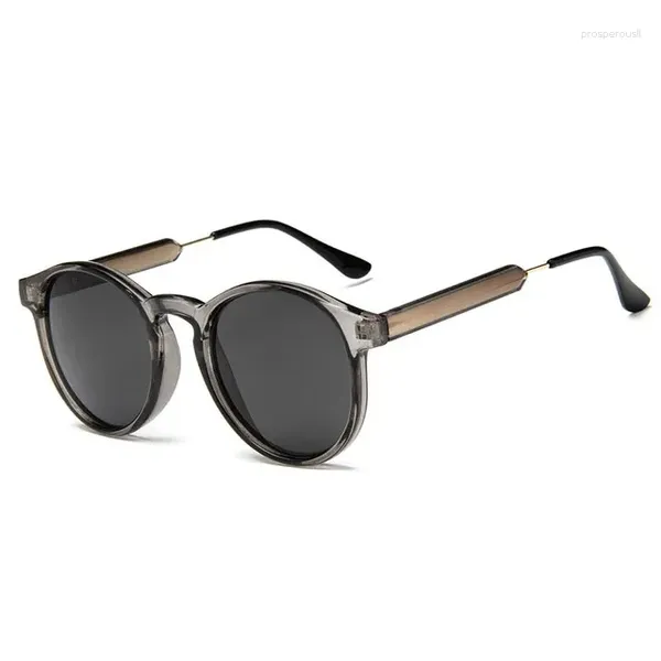 Солнцезащитные очки Doisyer Design Retro Round UV400 Солнце очки прозрачные чистые мужчины женские оттенки