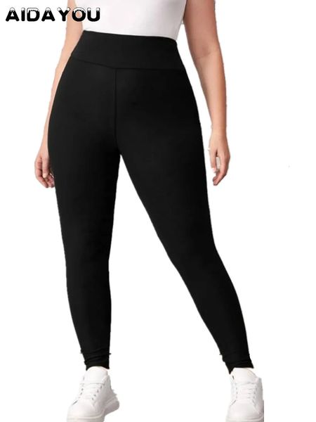 Lã alinhada em plus size perneiras de espessura para mulheres outono inverno grande meia -calça para menina gorda calça de legging de compressão 231225