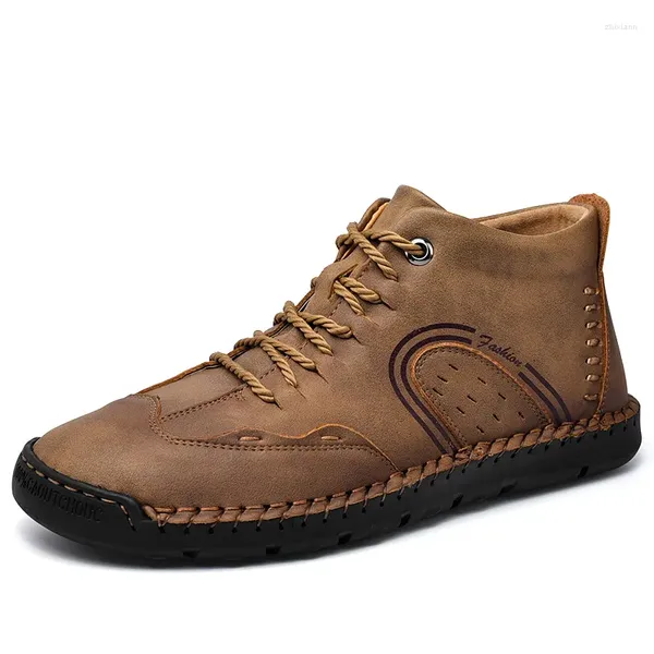 Botlar Güzel Sonbahar Erken Kış Ayakkabıları Erkekler Serin Genç Adam Ayakkabı Slip Olmayan Erkek Ayak Bileği Ka2573