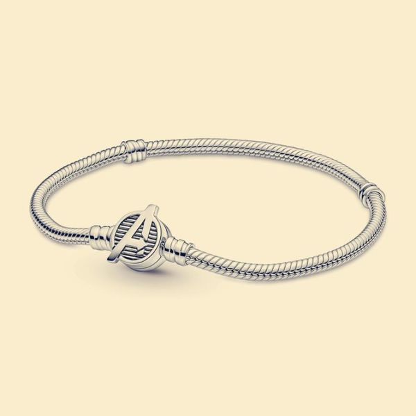 Movie Mave Captin braccialetto gioielli in argento sterling 925 bracciali donna catena perline set con logo ale braccialetto regalo di compleanno 590784C007039317